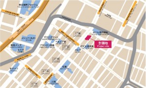 キラリとギンザ　地図