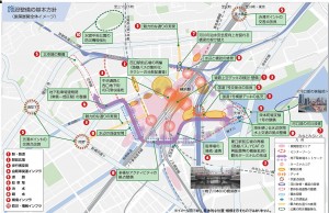 エキサイトよこはま22　開発イメージ図イラスト地図