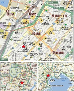 銀座六丁目計画　地図●