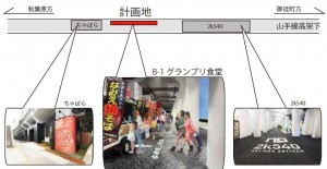 B-1グランプリ食堂　位置図