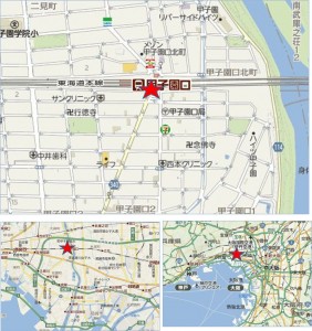 ●地図-JR甲子園口駅ビル,ビエラ甲子園口