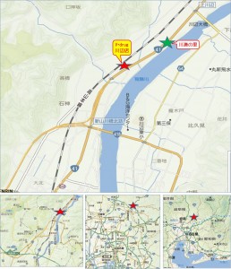 ◆地図　V・drug川辺店