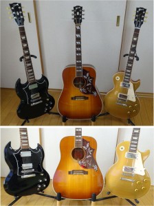 ●20150927ギフソンレスポール,SG,ハミングバード (2)