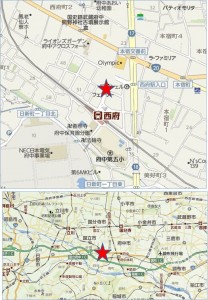 オーケー西府店地図●