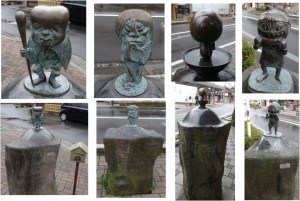 ●目玉おやじと砂かけ子泣20160122水木しげるロード (136)