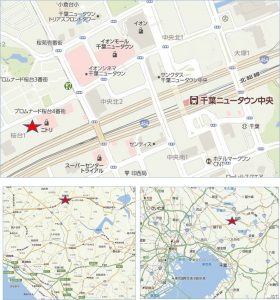ヤオコー千葉ニュータウン店　地図●