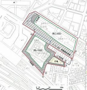 若草町地区配置図