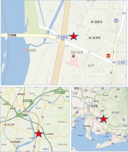 ◇地図　一蘭岡崎店