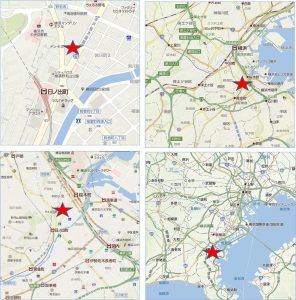 □シテイドイト日ノ出店地図