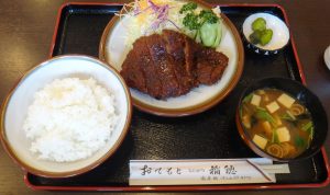 ◇味噌とんかつ定食,とんかつ稲穂20160417 (3)