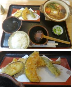 ★味噌煮込みうどん定食天ぷら付-2　20160424丸長(安城市) (9)