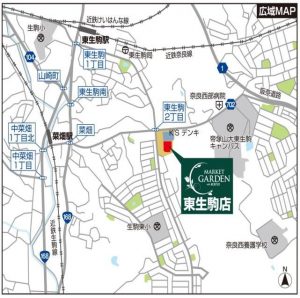 光洋東生駒店　地図-1