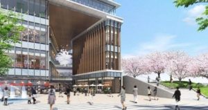 紀尾井テラス外観パース弁慶濠テラス