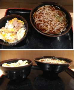 ★ミニ親子どんぶりセット文花そば20160415アスナル金山 (4)