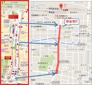 地図　大垣市元気ハツラツ市パンフ-場所